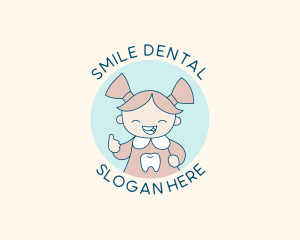 Smiling Girl Dentist logo design