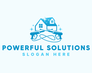 Pressure Washer Hygiene Sanitation  logo design