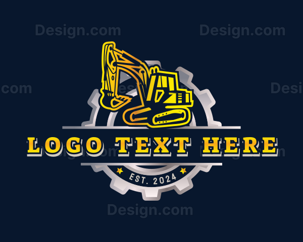 Industrial Excavator Cog Logo