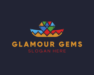 Diamond Mexican Hat logo design