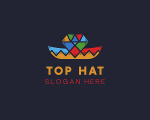 Diamond Mexican Hat logo design