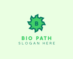 Virus Bacteria Microbiology  logo design