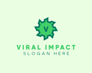 Virus Bacteria Microbiology  logo design