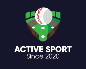 Baseball Sports Field logo