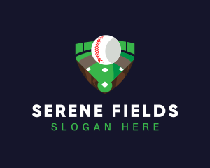 Baseball Sports Field logo design