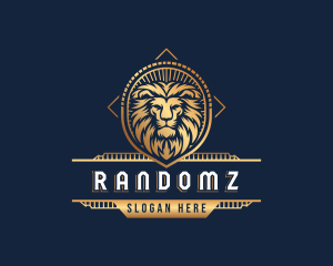 Lion Shield Crest Logo