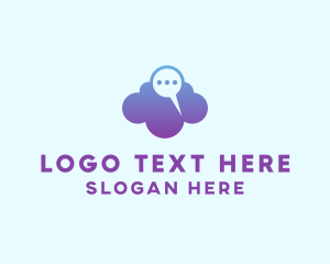 Digital Message Cloud  Logo