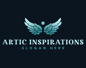 Angel Wings Healing logo design