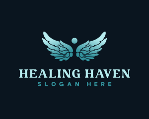 Angel Wings Healing logo design