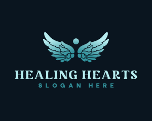 Angel Wings Healing logo design