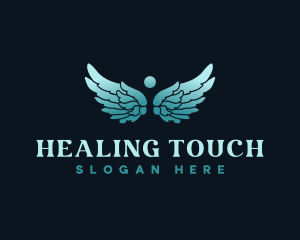 Angel Wings Healing logo design