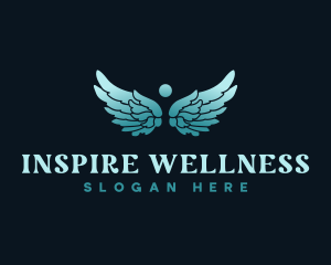 Angel Wings Healing logo design