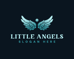 Angel Wings Healing logo design