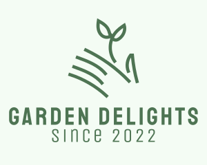 Hand Seedling Gardening  logo design