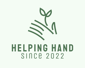 Hand Seedling Gardening  logo design