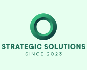 Simple Letter O Business Consulting logo