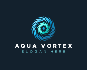 Vortex Swirl Spiral logo design