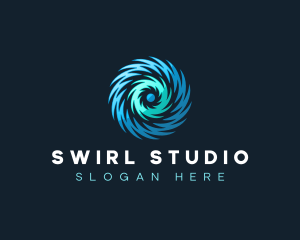 Vortex Swirl Spiral logo design