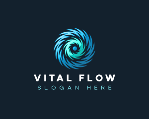 Vortex Swirl Spiral logo design