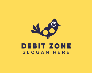 Cute Bird Nestling logo design