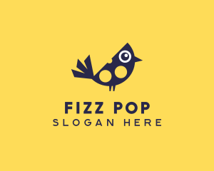 Cute Bird Nestling logo design