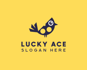 Cute Bird Nestling logo design