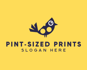 Cute Bird Nestling logo