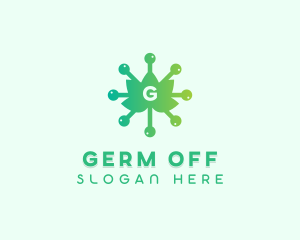 Leaf Virus Infection logo design