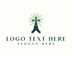 Prayer Hand Cross logo