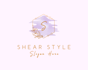 Watercolor Flower Styling logo design