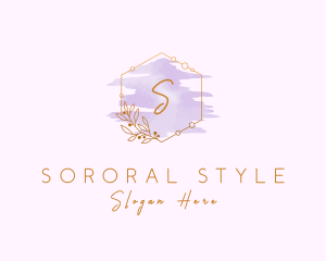 Watercolor Flower Styling logo design