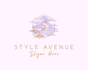 Watercolor Flower Styling logo design