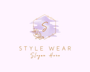 Watercolor Flower Styling logo design