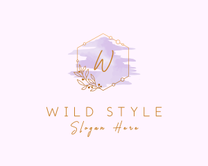 Watercolor Flower Styling logo design