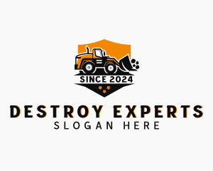 Backhoe Construction logo design