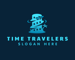 Airplane Tourism Travel logo design