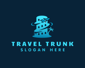 Airplane Tourism Travel logo design