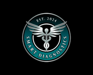 Healthcare Wings Caduceus logo design