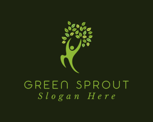 Green Human Tree logo