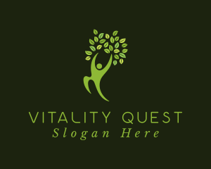 Green Human Tree logo