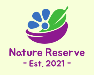 Nature Salad Bowl  logo design