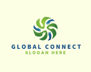 Globe Helping Hand logo