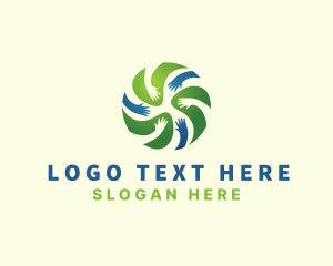 Institution - Globe Helping Hand logo design