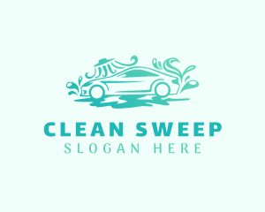 Auto Wash Cleaning logo design