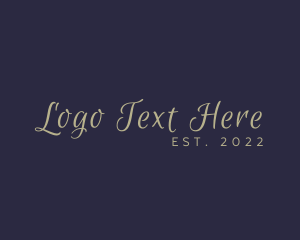 Luxurious Script Lifestyle logo