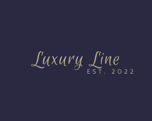 Luxurious Script Lifestyle logo design