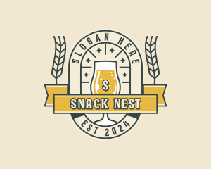 Hipster Beer Pub logo design