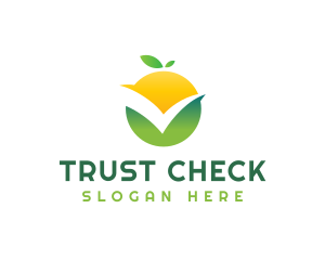 Citrus Fruit Check logo design