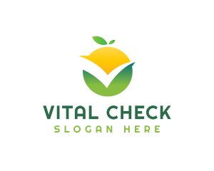 Citrus Fruit Check logo design