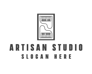 Piano Music Studio logo design